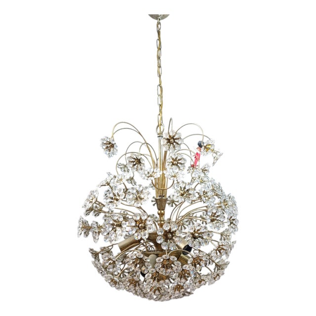 Large Snowball Sputnik Chandelier by Palwa, 1950s For Sale