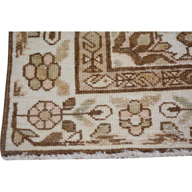 Vintage Turkish Hand Knotted Wool Rug, 3'4''x10'7'' For Sale - Image 4 of 5