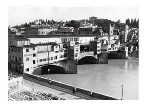 Florence Ponte Vecchio Italy, 1954