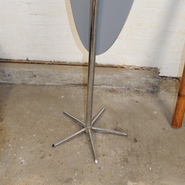 Vintage Adjustable Floor Mirror in Chrome, 1970s For Sale - Image 5 of 8