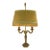 Vintage Louis XVI Style Gilt Metal Two-Light Candelabra Table Lamp For Sale