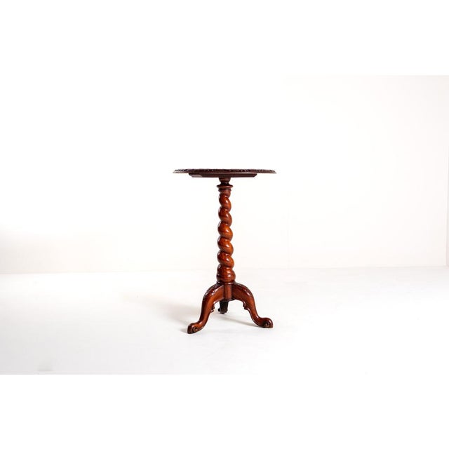 Mahogany Barley Twist Coffee Table with Carved Decor For Sale - Image 9 of 10