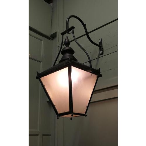 1960s Large Painted Copper Wall Lantern, 1960s For Sale - Image 5 of 9