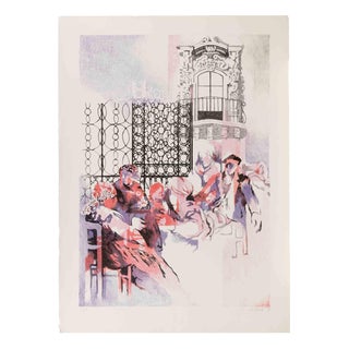 Mario Bardi, People, Lithograph, 1979 For Sale