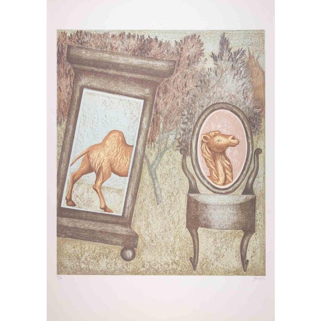 Lithograph hand colored realized by Enrico Benaglia. Edition of 120. Hand signed and numbered in pencil. Excellent...