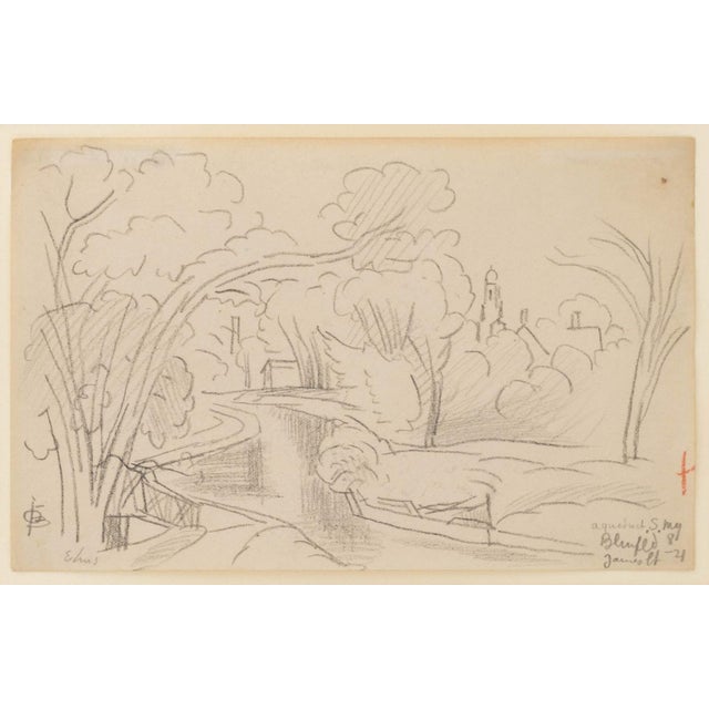 Oscar F. Bluemner Landscape Studies Mixed Media, 2 For Sale - Image 9 of 13