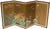 Fine 4-panel painted byobu (folding screen) "Nanakusa" (Seven Autumn Flowers) by Japanese artist Essen. It depicts the...