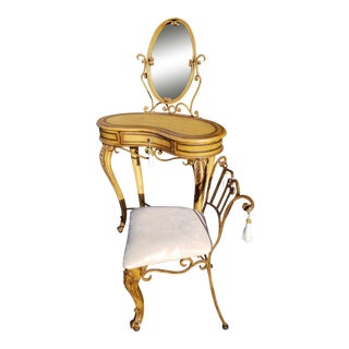 Pulaski Vanity & Matching Boudoir Chair For Sale