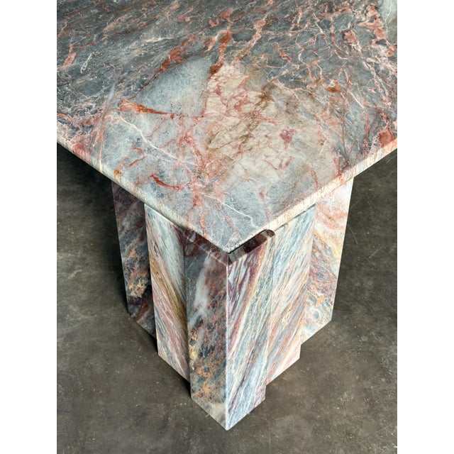 Fior Di Pesco Marble Sculptural Coffee Table, Italy, 1980s For Sale - Image 16 of 18