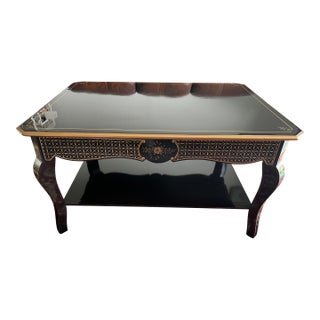 One of a Kind Hand Painted Coffee Table For Sale