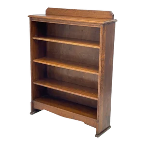 1970s Vintage Traditional English Bookshelf Uk Import