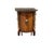 Metal 1940s Pair of French Louis XV Style Inlaid Round Nightstands With Gallery For Sale - Image 7 of 17