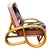 Mid-Century Modern Restored Mid-Century 3-Strand 3/4 Round Pretzel Arm Rattan Lounge Chair For Sale - Image 3 of 6