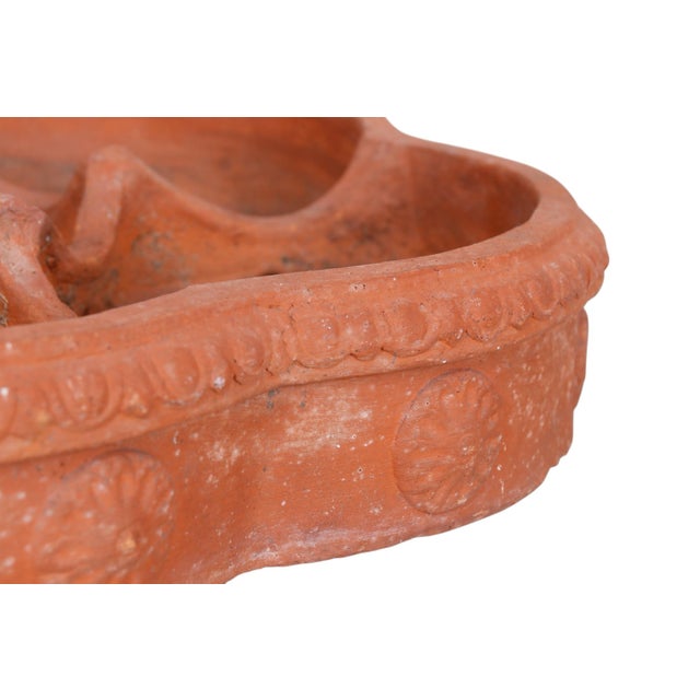 Large Italian Terracotta Plant Saucer For Sale - Image 4 of 9