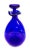 1950s Cobalt Blue Glass Hand Blown Heavy Carafe For Sale - Image 13 of 13