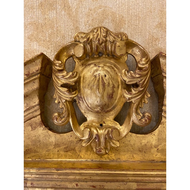 Burton Ching George II Style Giltwood Mirror with beveled glass. In excellent condition.