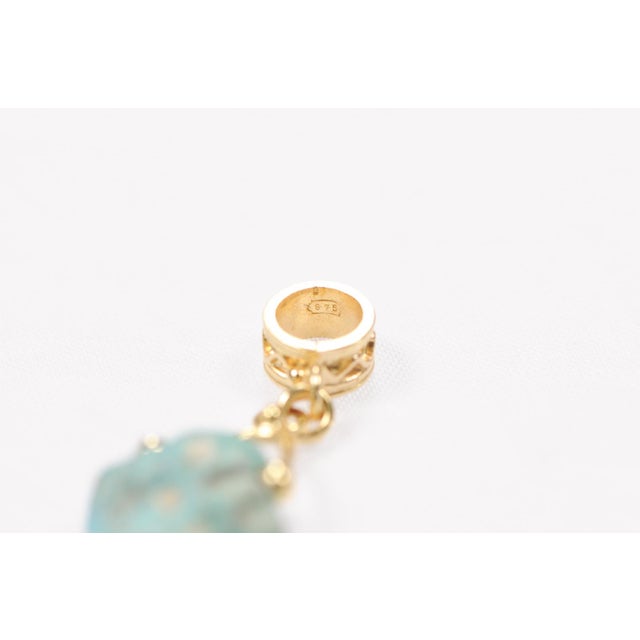 An Egyptian Faience Blue Charm Pendant For Sale - Image 4 of 10