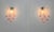 Vintage Italian Murano Wall Lights with Pink Lattimo Glass Petals in the manner of Mazzega, 1990, Set of 2 For Sale - Image 6 of 18