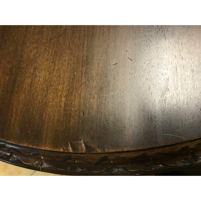 Brown Round Table, 1940s For Sale - Image 8 of 18