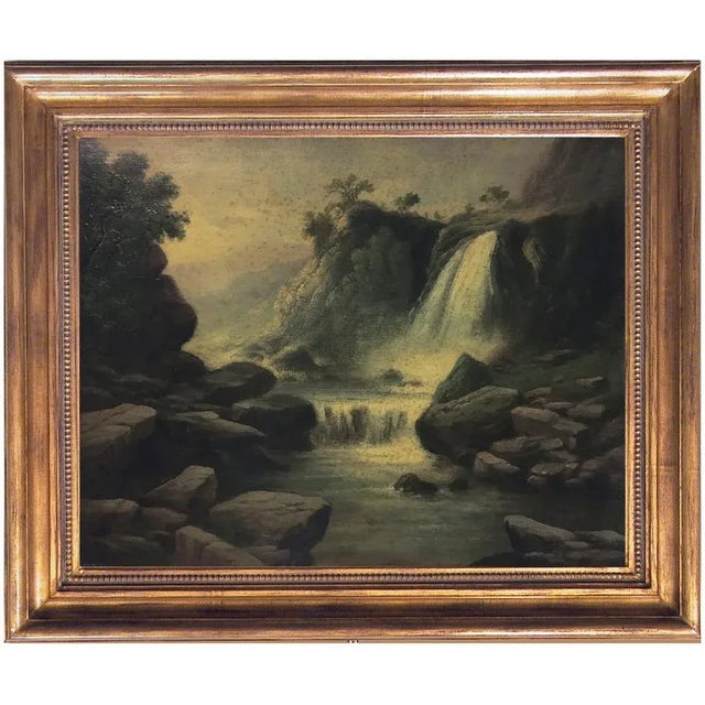 The Waterfall, American School, 2002, Oil on Canvas, Framed For Sale - Image 6 of 6