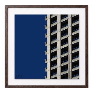 “Barbican 17” Giclee Archival Pigment Print 24x24 Framed in Walnut For Sale