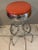 Mid-Century Modern 1950s American Mid-Century Modern Swivel Red Bar Stools - a Pair For Sale - Image 3 of 12