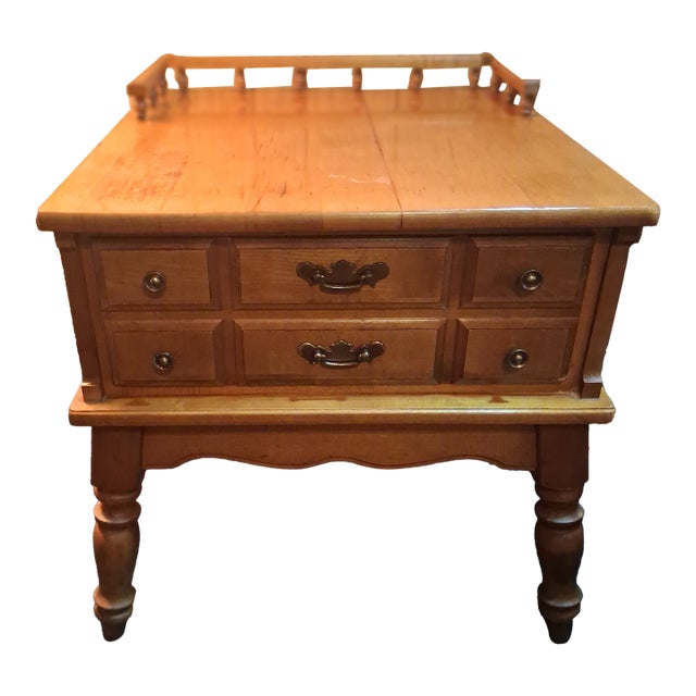1950s Eairly American Walnut End Tables For Sale