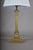 Brass Corinthian Column Table Lamp with Pleated Shade, 1930s For Sale - Image 6 of 13