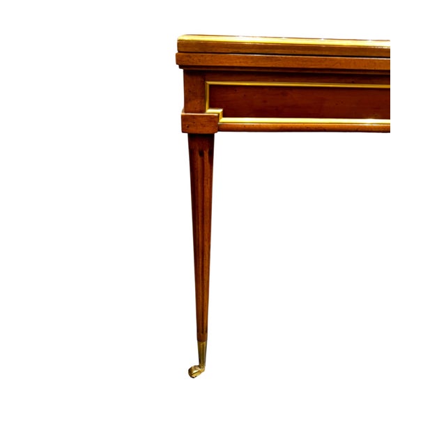 Brown 1970s Folding Game Table For Sale - Image 8 of 8