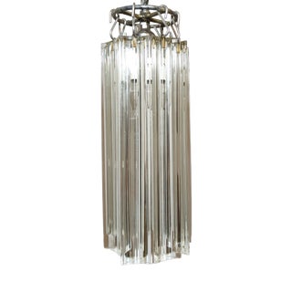 Vintage Spanish Crystal Hanging Lamp, 1950s For Sale