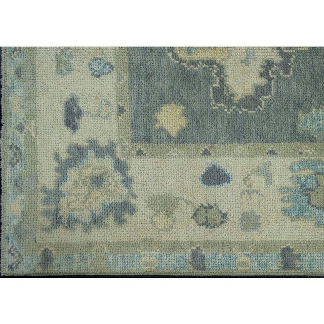 Turkish Oushak Rug 3'11" x 10' #18035 For Sale - Image 4 of 8