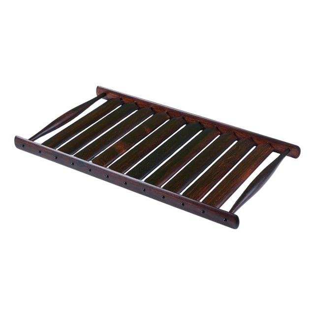 Jens Quistgaard Slatted Rosewood Tray for Dansk "Rare Woods" Collection For Sale