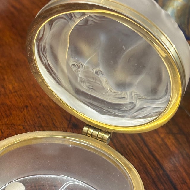 french Daphne Crystal Powder-Jewelry Holder from Lalique, 1970s For Sale - Image 10 of 14