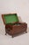Early 19th Century Georgian Rosewood Tea Caddy With Brass Handles + Brass Claw Feet | Original Fittings + Green Interior For Sale In Charleston - Image 6 of 10