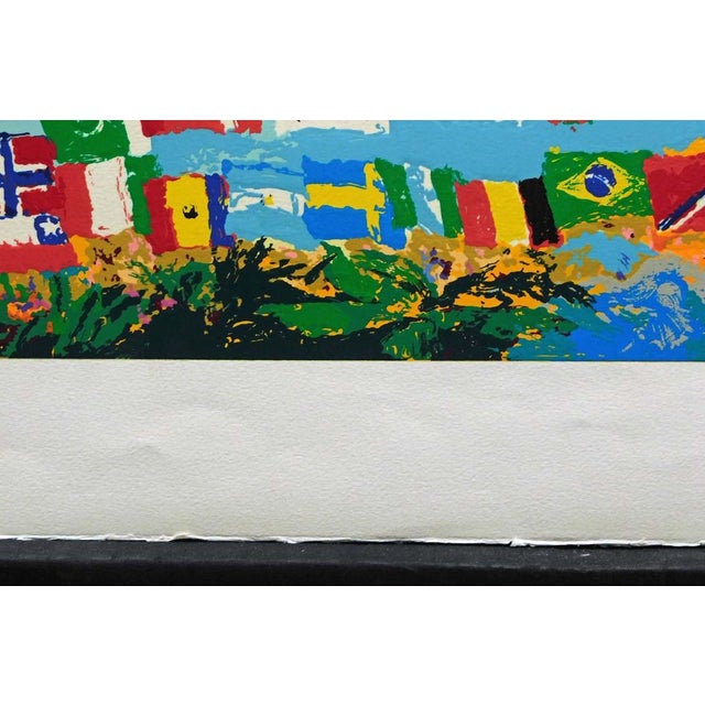 LeRoy Neiman "American Gold" Hand Signed & # Serigraph Sports Olympic Unframed For Sale In Denver - Image 6 of 7