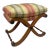 Late 20th Century Vintage X Base Neoclassical Ottoman by Hickory For Sale