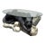 Vintage MCM Resin Crouching Cat/Black Panther Coffee Table For Sale