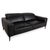 Modern Zurich 2-Seater Sofa in Black Leather from BoConcept For Sale - Image 3 of 16