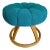 Mid 20th Century Heywood-Wakefield Mid-Century Modern Flower Swivel Ottoman Footstool For Sale