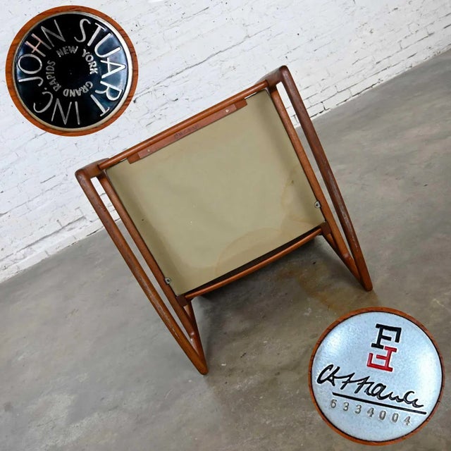 Scandinavian Modern Teak Model 120 Rocker Ole Wanscher France & Son John Stuart Co For Sale - Image 11 of 13