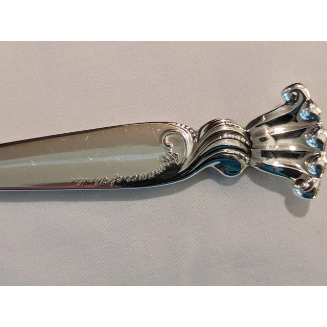 Metal Sterling Silver Wallace "Romance of the Sea" Tablespoon, No Monogram For Sale - Image 7 of 11