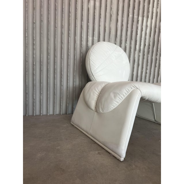 White Calypso Chair by Vittorio Introini for Saporiti, 1970s For Sale - Image 8 of 15