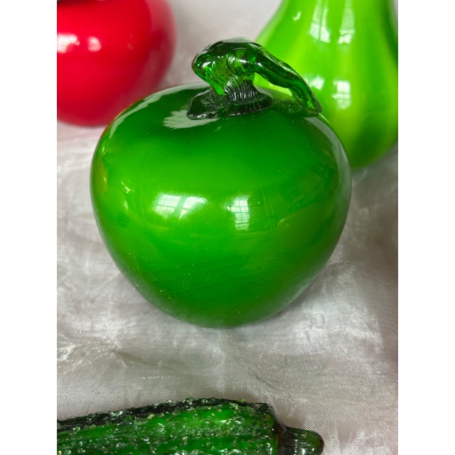 Murano Style Hand Blown Glass Fruit For Sale - Image 12 of 15