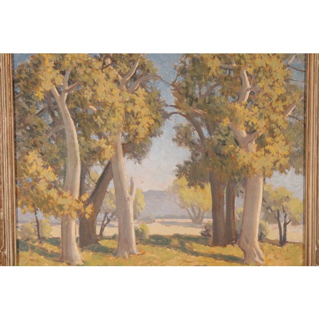 Wood California Landscape Painting by Ralph Holmes (1876-1963) For Sale - Image 7 of 15