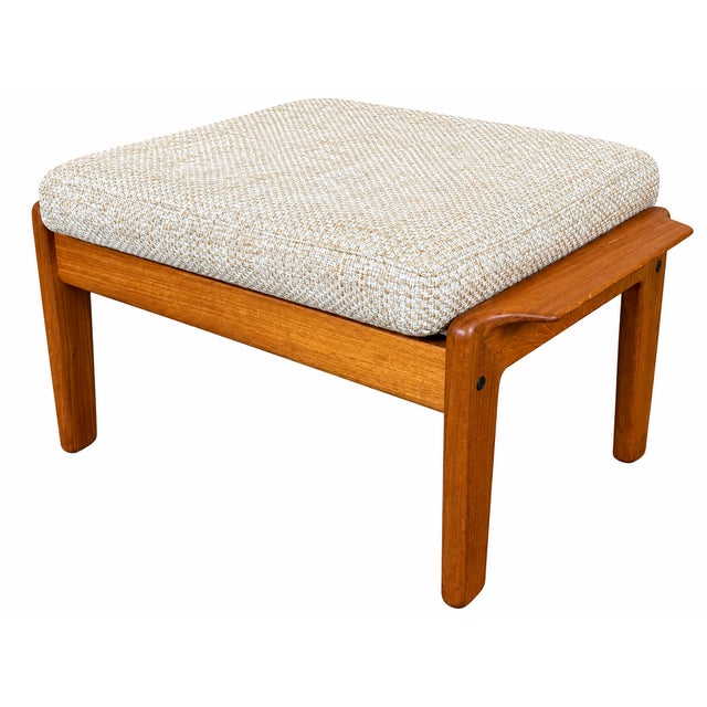 Teak Ottoman by Arne Wahl Iversen for Komfort, Denmark, 1920s For Sale - Image 16 of 16