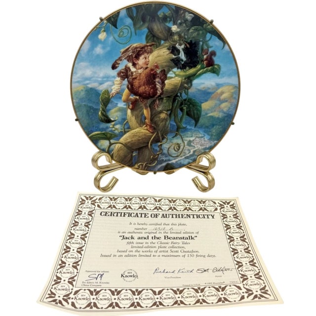 1990s Set of 8 Scott Gustafson Knowles Classic Fairy Tales Collector Plates For Sale - Image 5 of 12