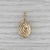 Metal 0.35ctw Diamond Swirl Teardrop Pendant 14k Yellow Gold For Sale - Image 7 of 8