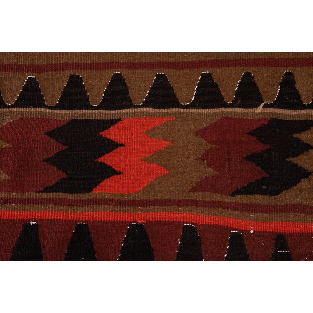 Mid-20th Century Vintage Kilim Runner Rug 3' 6" X 9' 1''. For Sale - Image 12 of 13