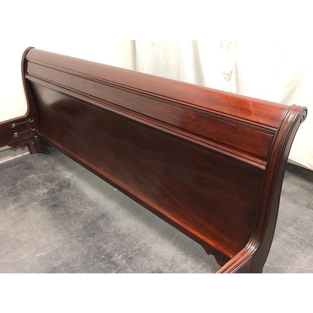 Henkel Harris Solid Mahogany King Sleigh Bed 179/180 6/6 ...