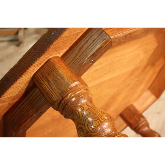 - Dutch living room coffee table from the second half of the twentieth century - The table is made of carved oak - Solid...